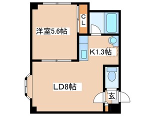 ふれんど３の物件間取画像